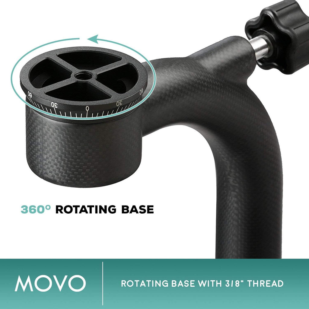 Carbon Fiber Gimbal Tripod Head with Arca-Swiss Quick-Release Plates W8686