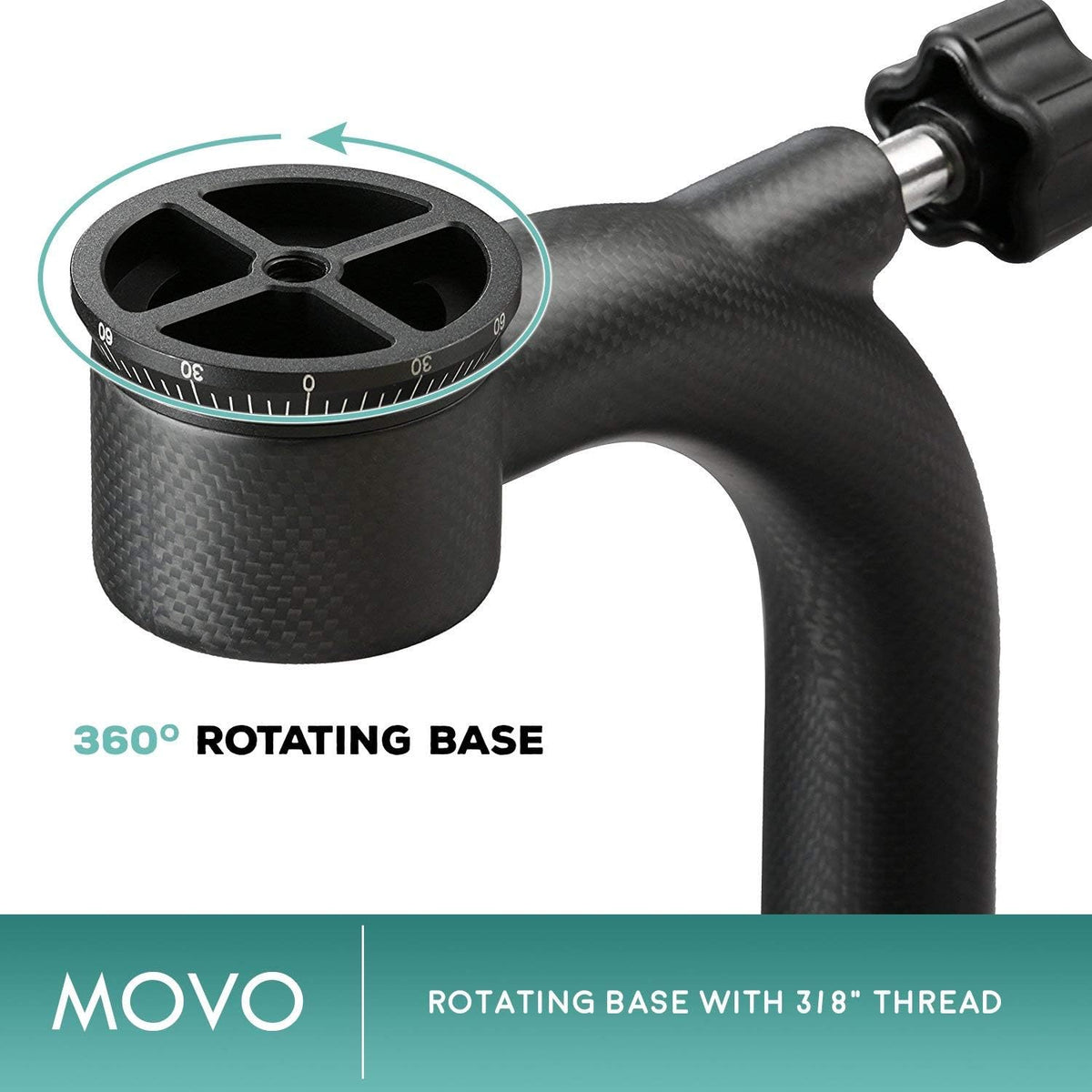Carbon Fiber Gimbal Tripod Head with Arca-Swiss Quick-Release Plates W8686