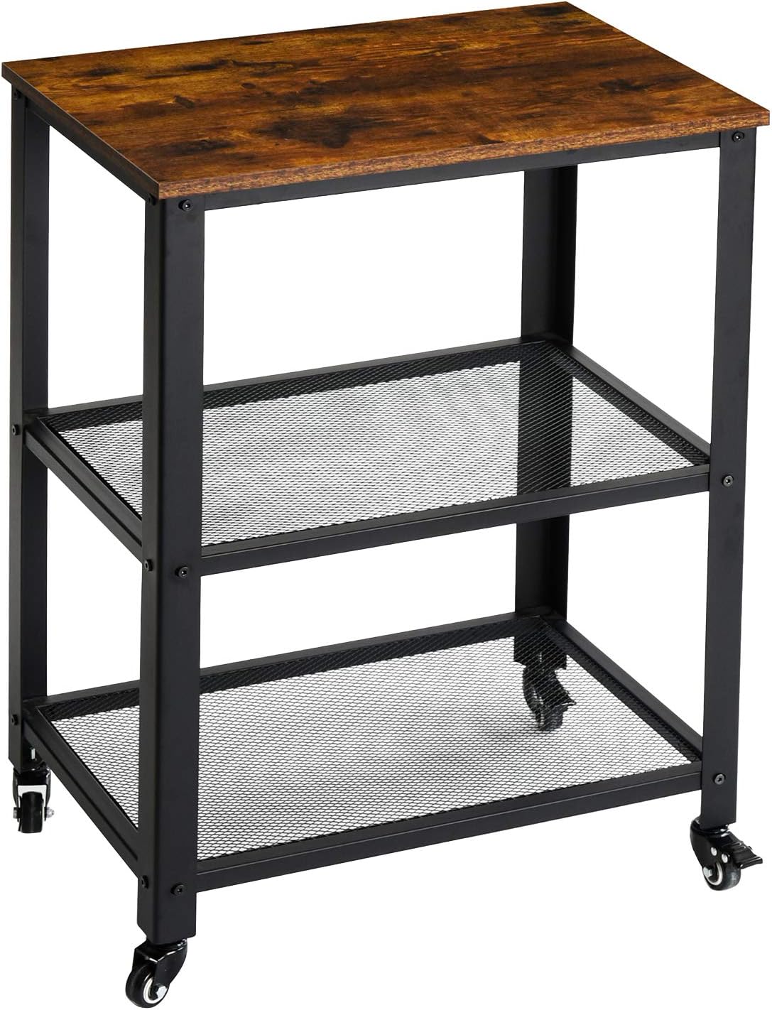 Vintage 3-Tier Kitchen Serving Cart on Wheels K895149