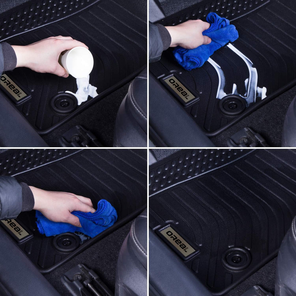 Black Floor Mats Liners Carpet Custom Fit U149