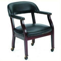 Black Guest Chair with Casters A339570