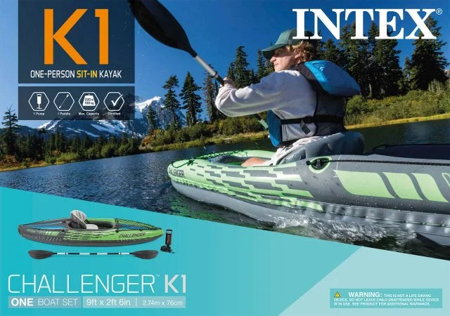 Inflatable Kayak with Oar and Hand Pump Q8718