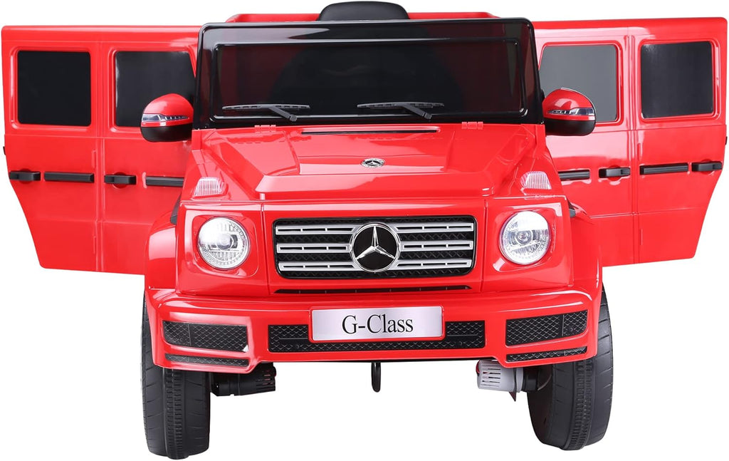 12V Kids Ride On Car with Remote Control, Music, Horn & LED Lights, Black W477