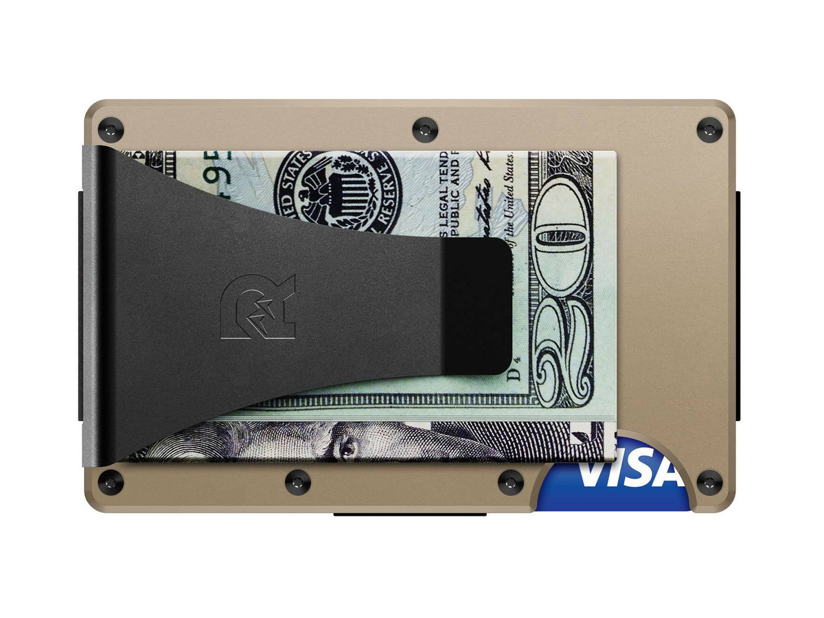 Aluminum RFID Wallet with Cash Strap S1992