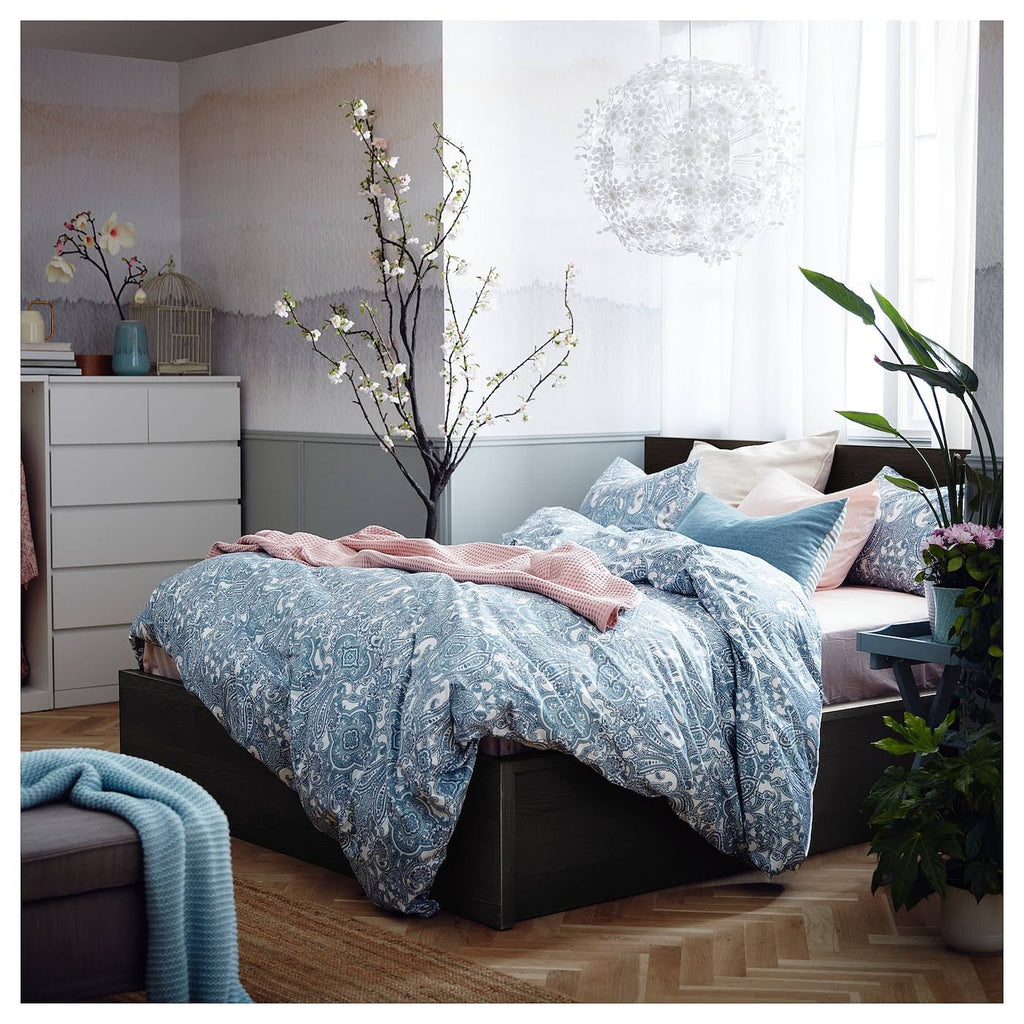 Queen Black-Brown Storage Bed U81906