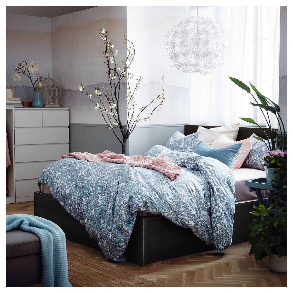 Queen Black-Brown Storage Bed U81906