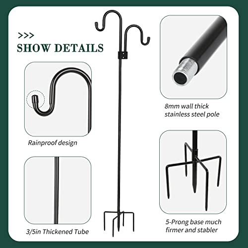 92 Inch Heavy Duty Shepherds Hook for Bird Feeders Q2926