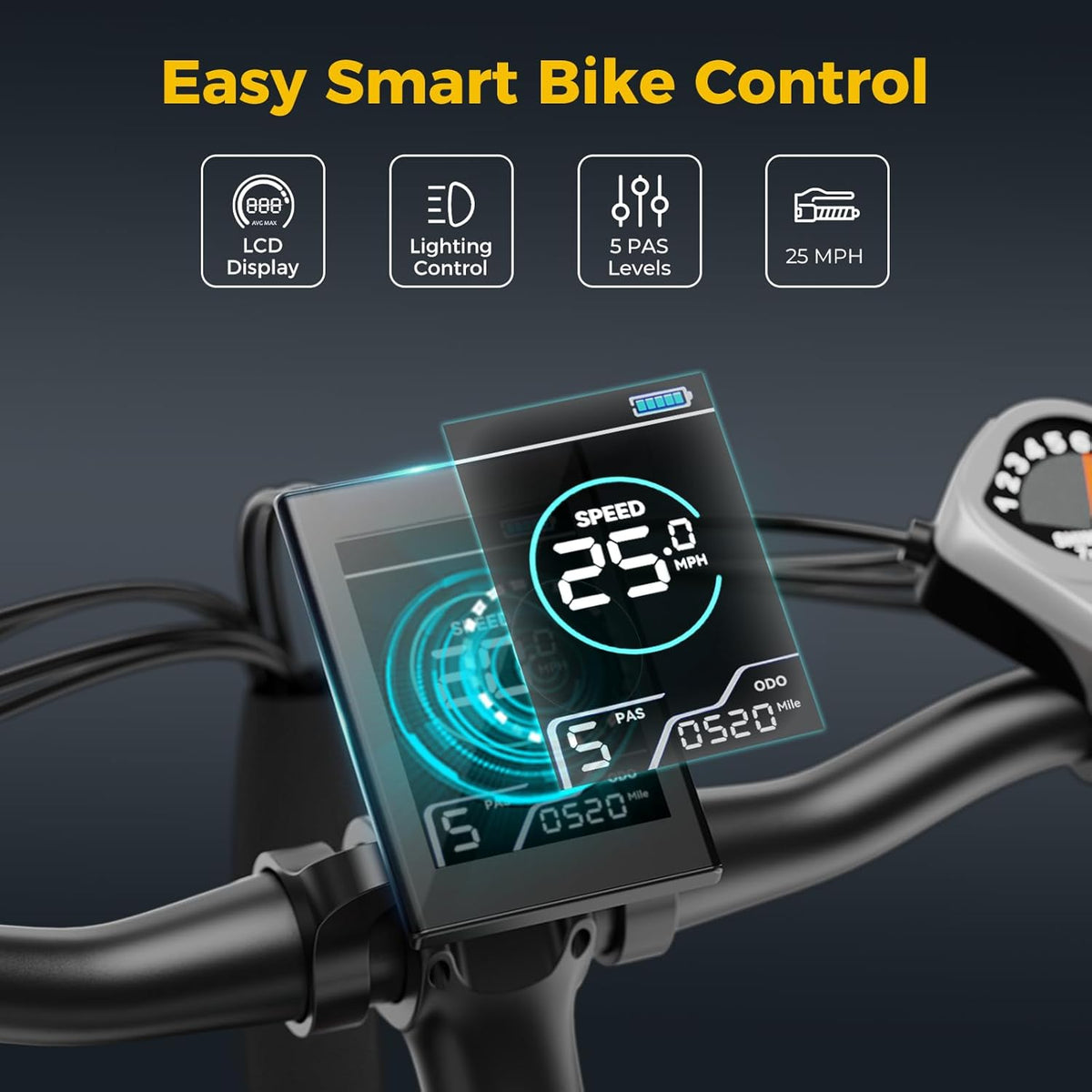 27.5" Electric Bike with 500W Brushless Motor and Front Fork Suspension K8787