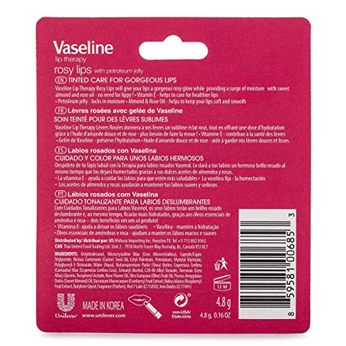 Lip Therapy Variety 4-Pack Cocoa Butter Aloe Vera Moisturizing Lip Balm with Vitamin E 0.16 Oz P445796