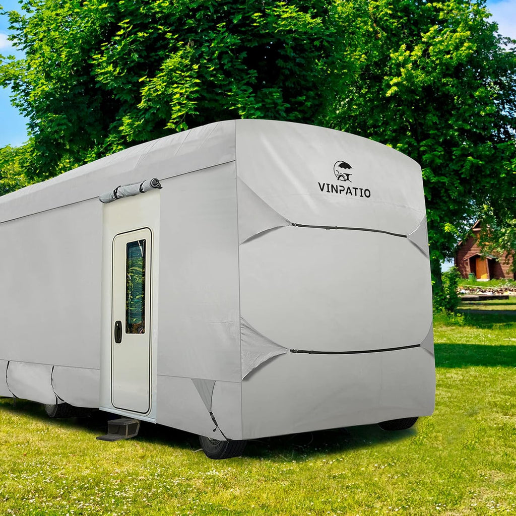 Class A RV Cover 3 Layers Polypro Grey P8625