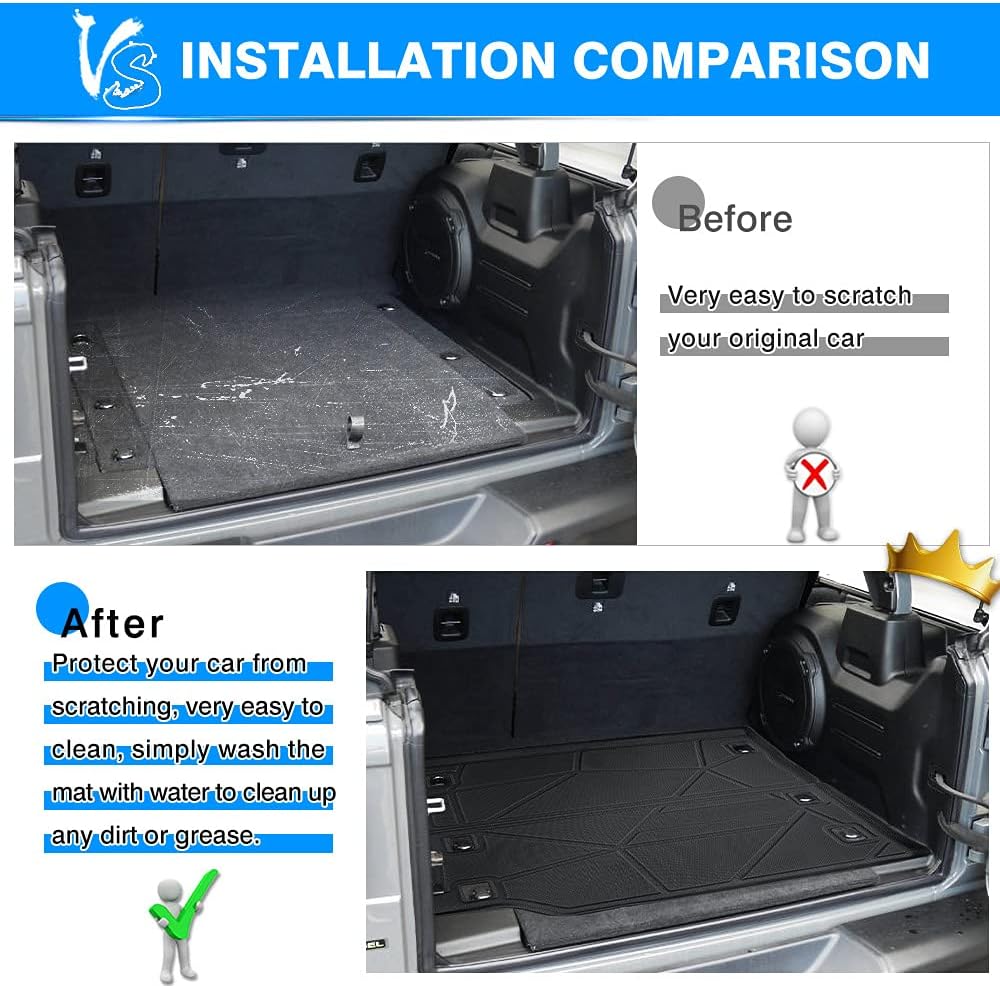 Custom Fit Cargo Liner 3D Trunk Floor Mat Anti-Slip I103718