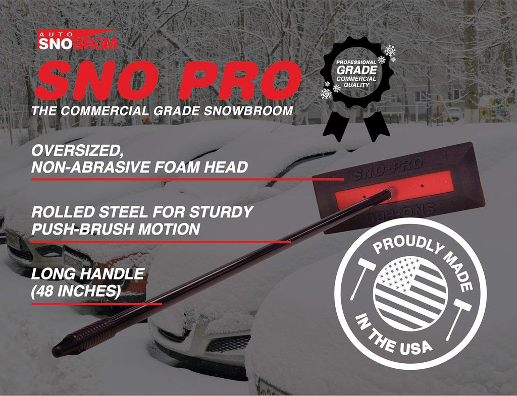 48 Inch Non-Scratch Snow Broom and Snow Remover, 6 Pack U25550