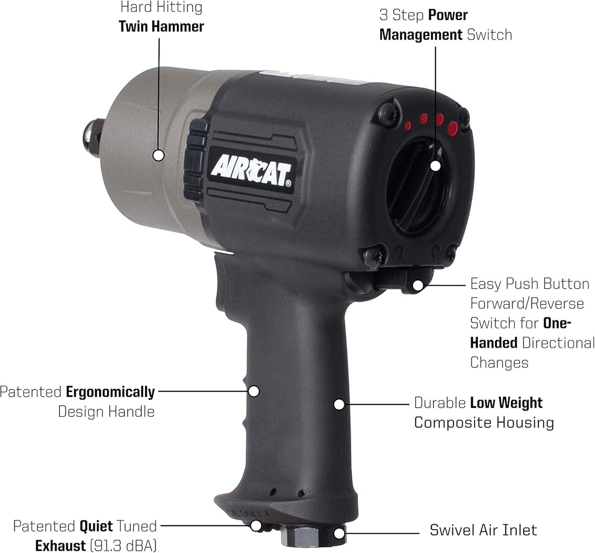 3/4 Inch Composite Impact Wrench J79063