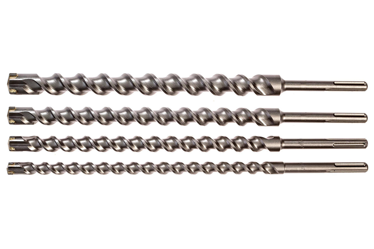 Carbide Tipped SDS Max Masonry Drill Bit Set 4-Piece F89416