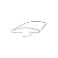 Walnut Wood T-Molding E307170
