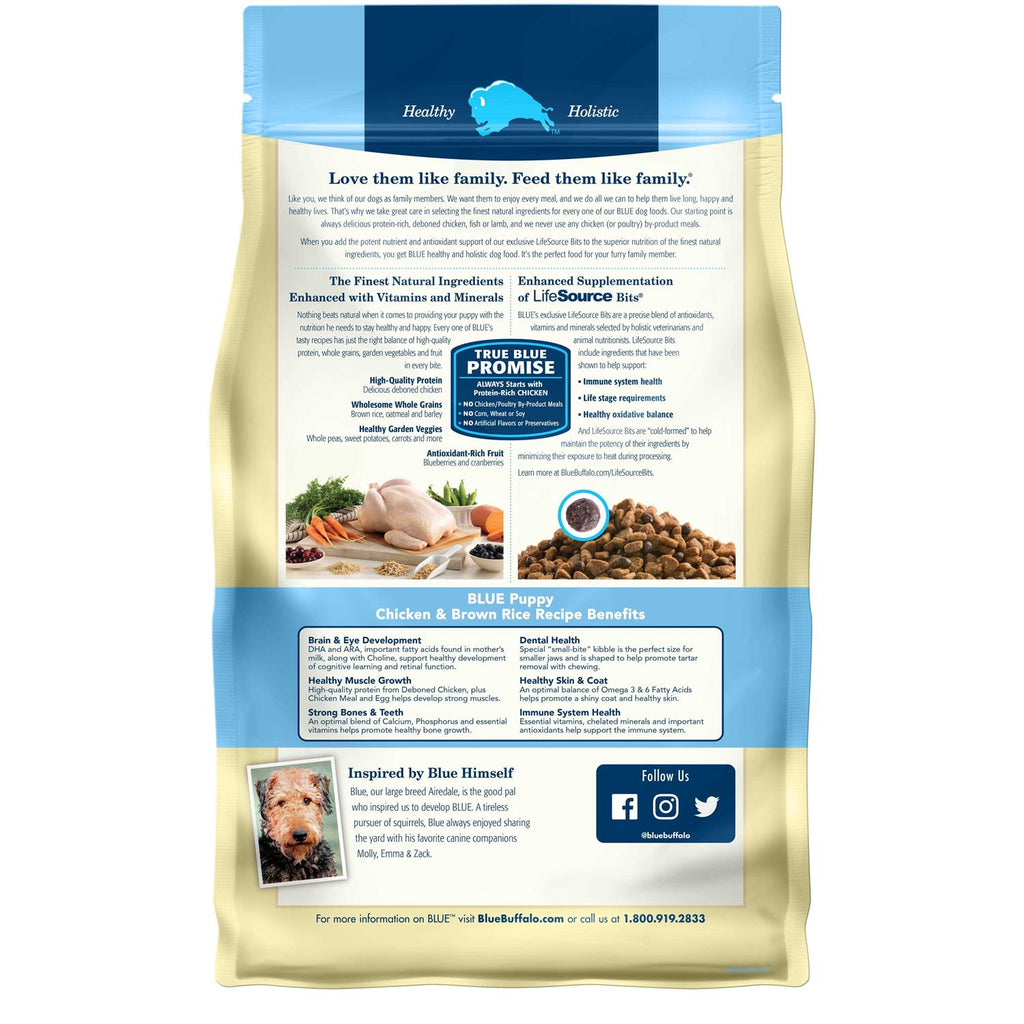 Chicken & Brown Rice Dry Puppy Dog Food N56803