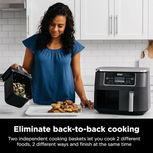 Grey 10QT DualZone Air Fryer Y6305