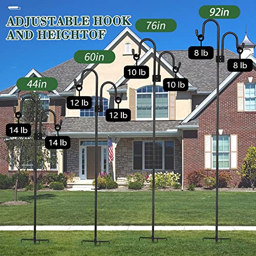 92 Inch Heavy Duty Shepherds Hook for Bird Feeders Q2926