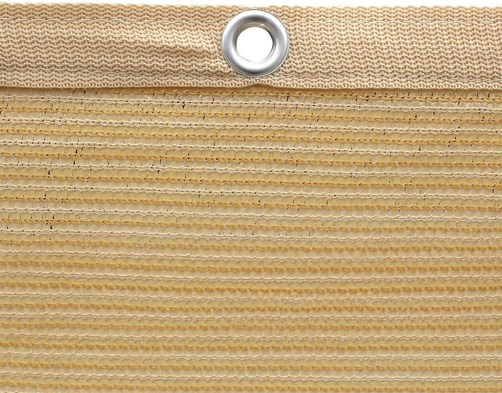 90% Shade Cloth with Grommets 12' x 20' Wheat R8822