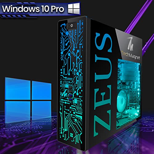 Gaming Desktop PC, Intel i7 6th Gen, GT 1030, 8GB RAM, 1TB SSD + 4TB HDD, 22 Inch Monitor, Win 10 Pro F85490