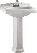 White Pedestal Bathroom Sink B108