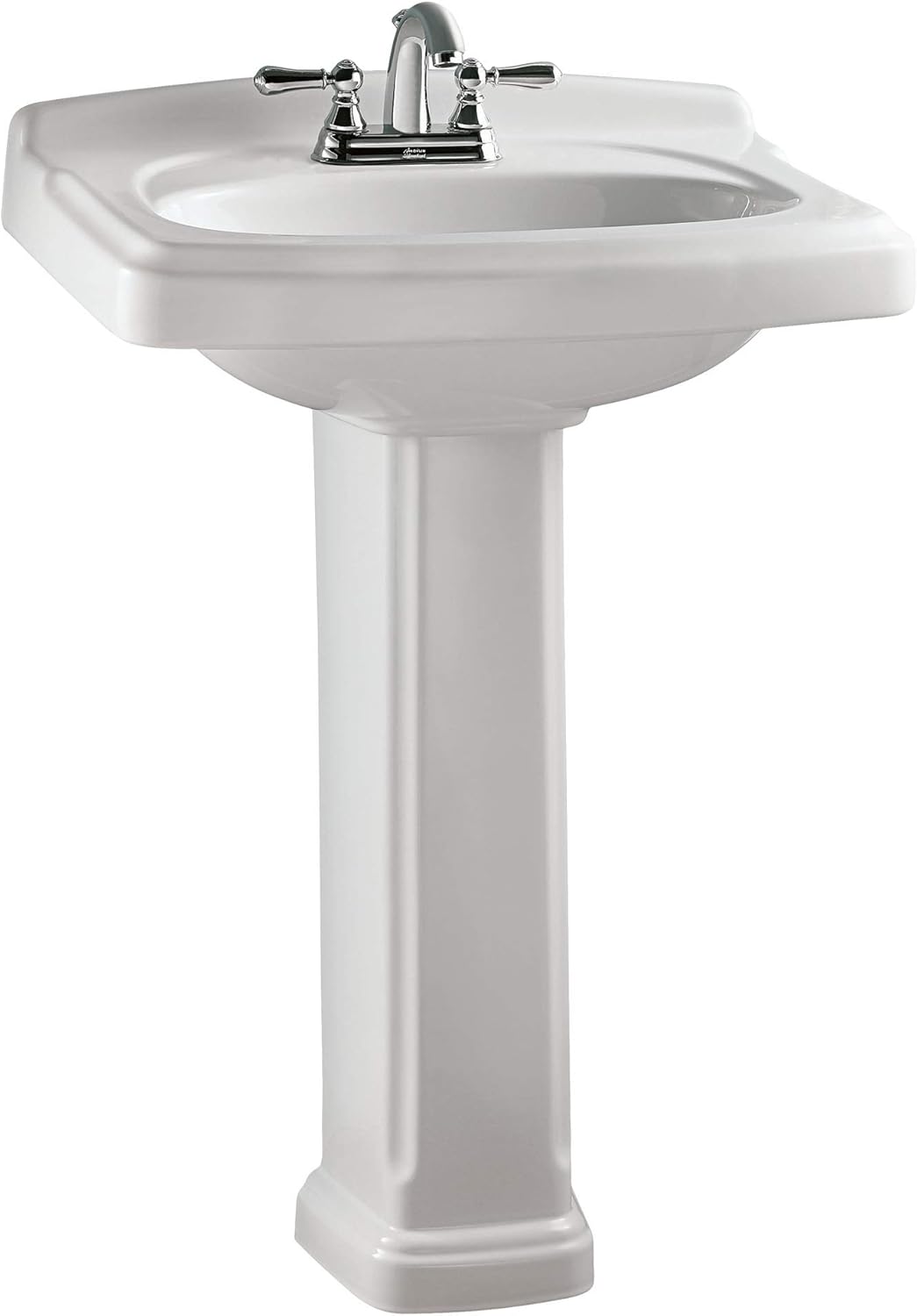 White Pedestal Bathroom Sink B108