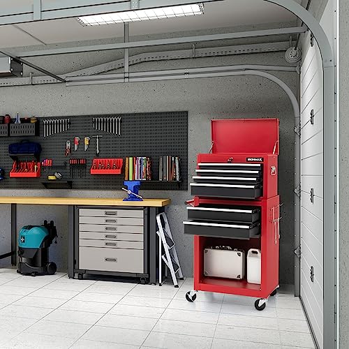 Rolling Tool Chest Cabinet with Wheels and Lock, 6 Drawers R914218