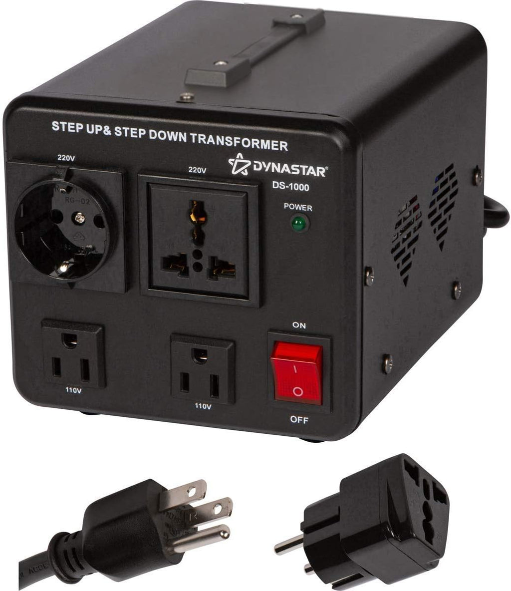 Voltage Converter and Transformer, 110-220 to 220-240 Volts, 300 Watts Pack of 2 L580949