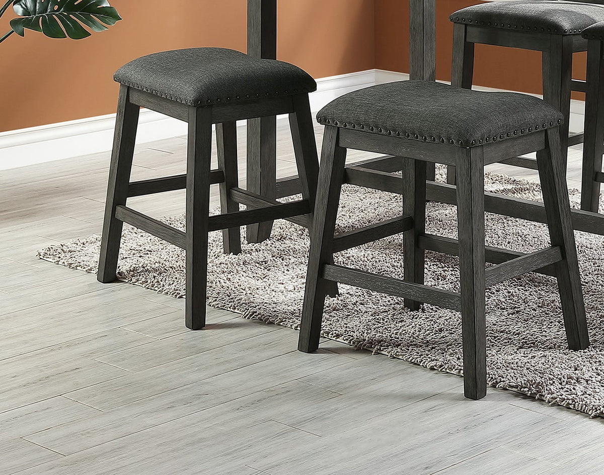 Set of 2 Counter Height Wooden Chairs W950
