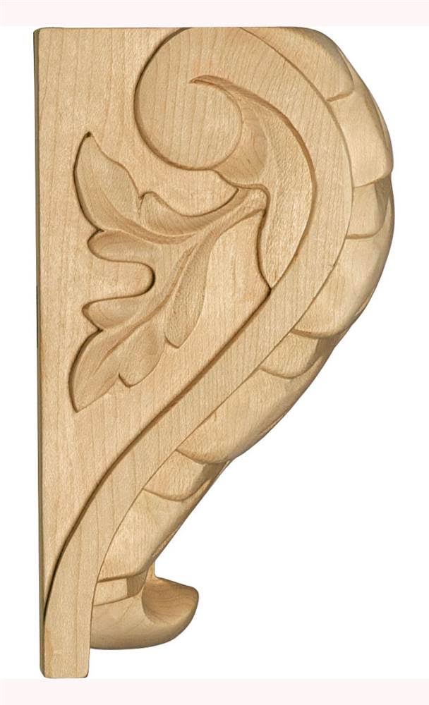 Cherry Acanthus Leaf Block Corbel C90813