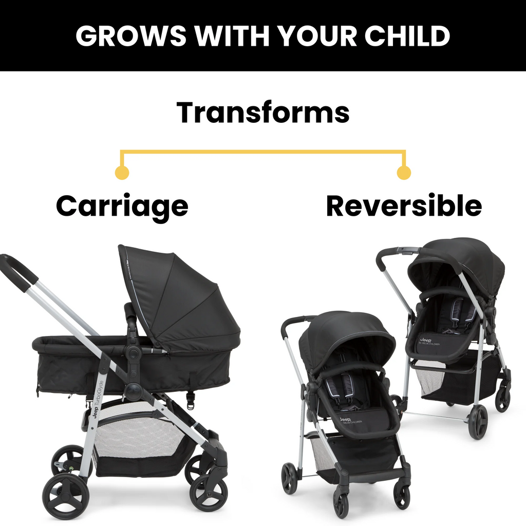 Black 3-in-1 Stroller W70897