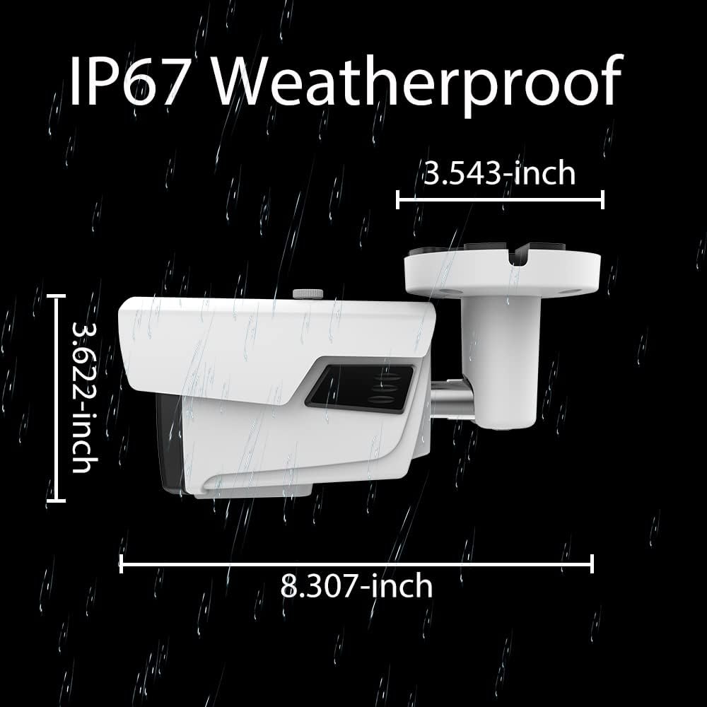 Clear Night Vision 5MP TVI/AHD 4MP HDCVI 2.8-12mm Manual Zoom Bullet CCTV Security Camera G1559