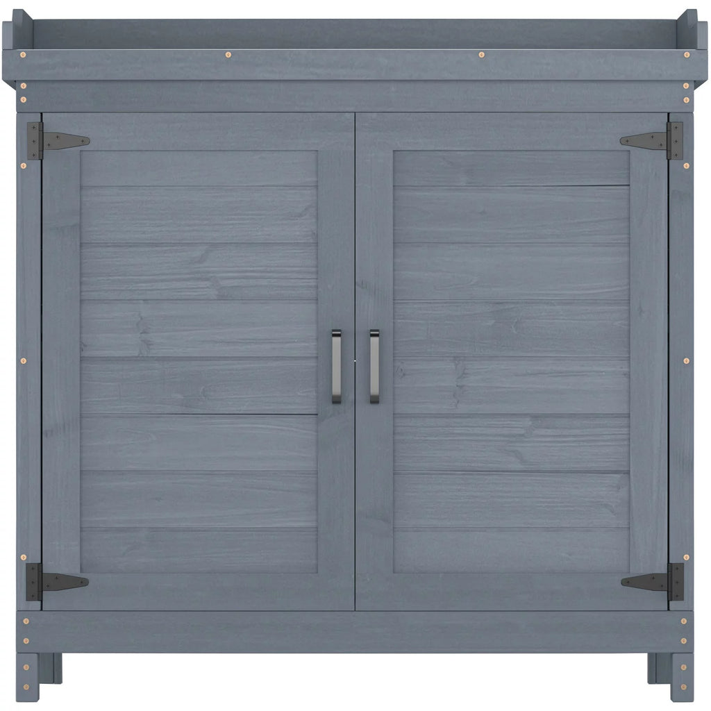 Wooden Potting Bench Storage Box Z52917