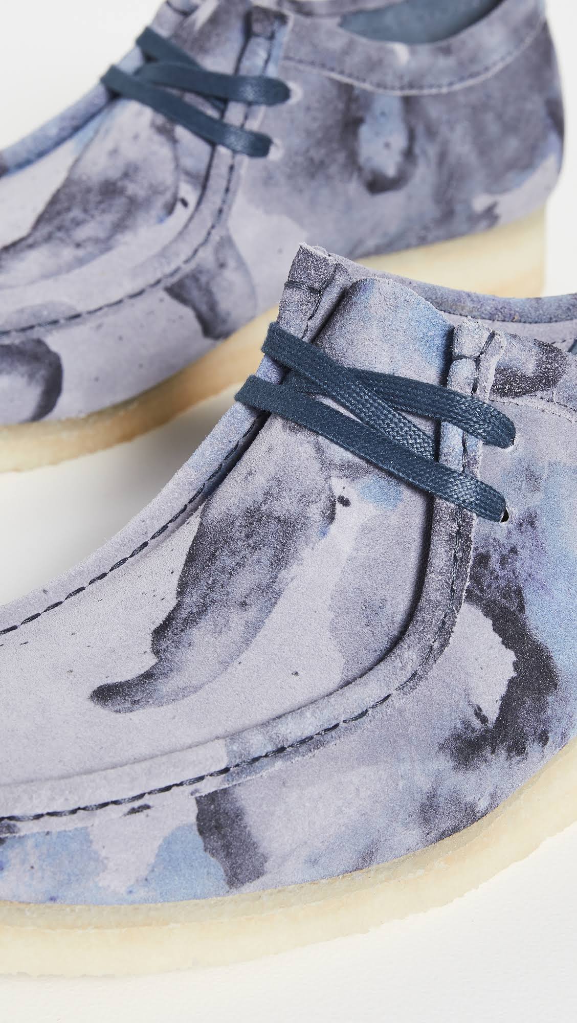 Blue Camo Wallabee Shoes R7918