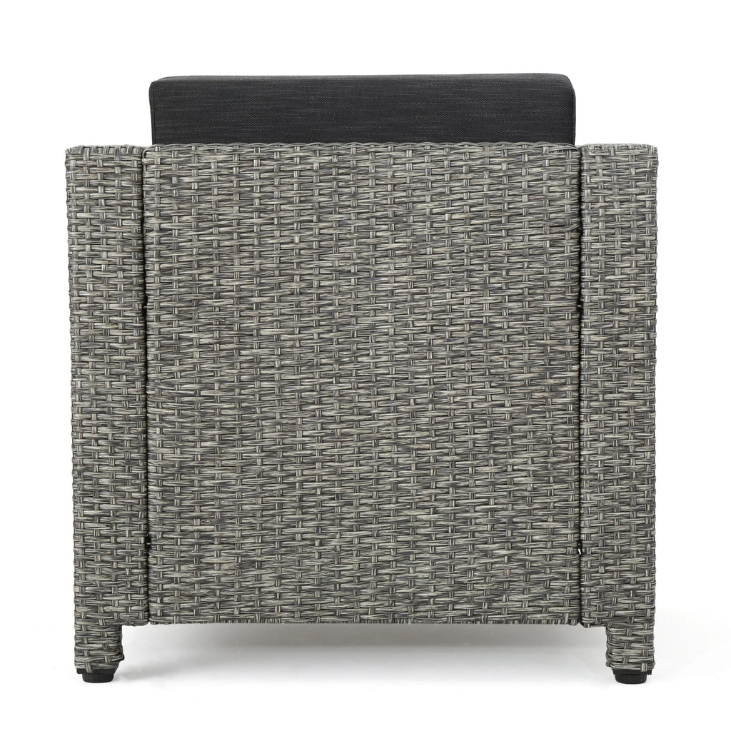 Outdoor Wicker Club Chair with Cushions R516