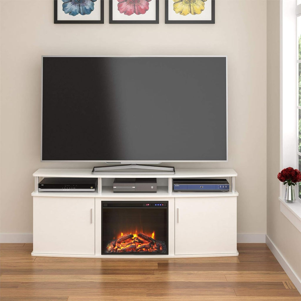 Gray Electric Fireplace TV Console T12347