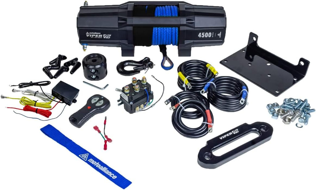 6000lb ATV/UTV Winch with 40 feet Blue Rope and Wireless Remote A347501