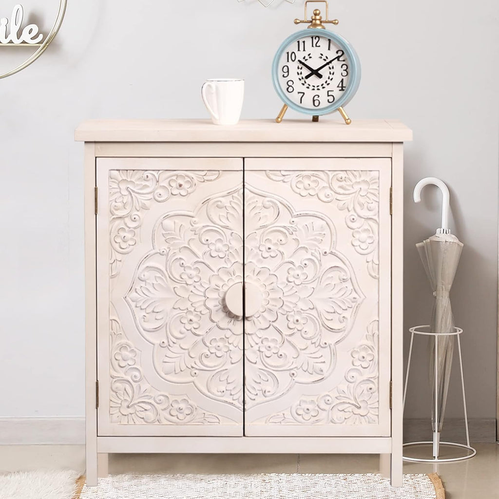 Accent Cabinet with Doors and 2 Tier Shelves T517341