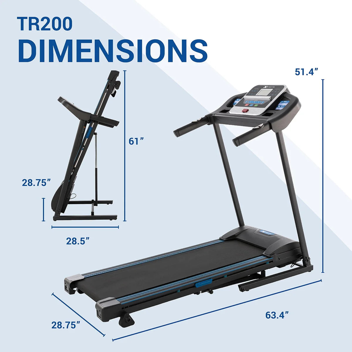 Folding Treadmill with Cushioned Deck and 3 Manual Incline Levels M35900