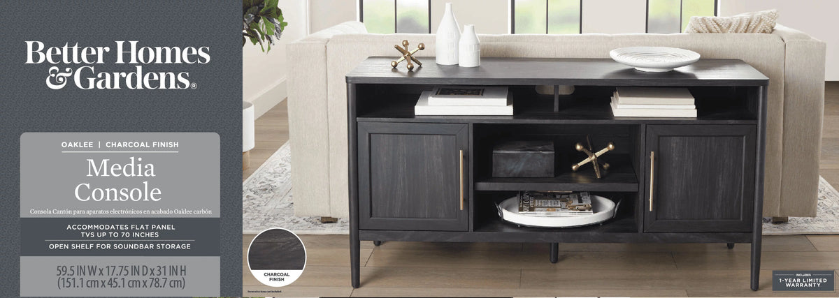 Charcoal Finish TV Stand Z13823