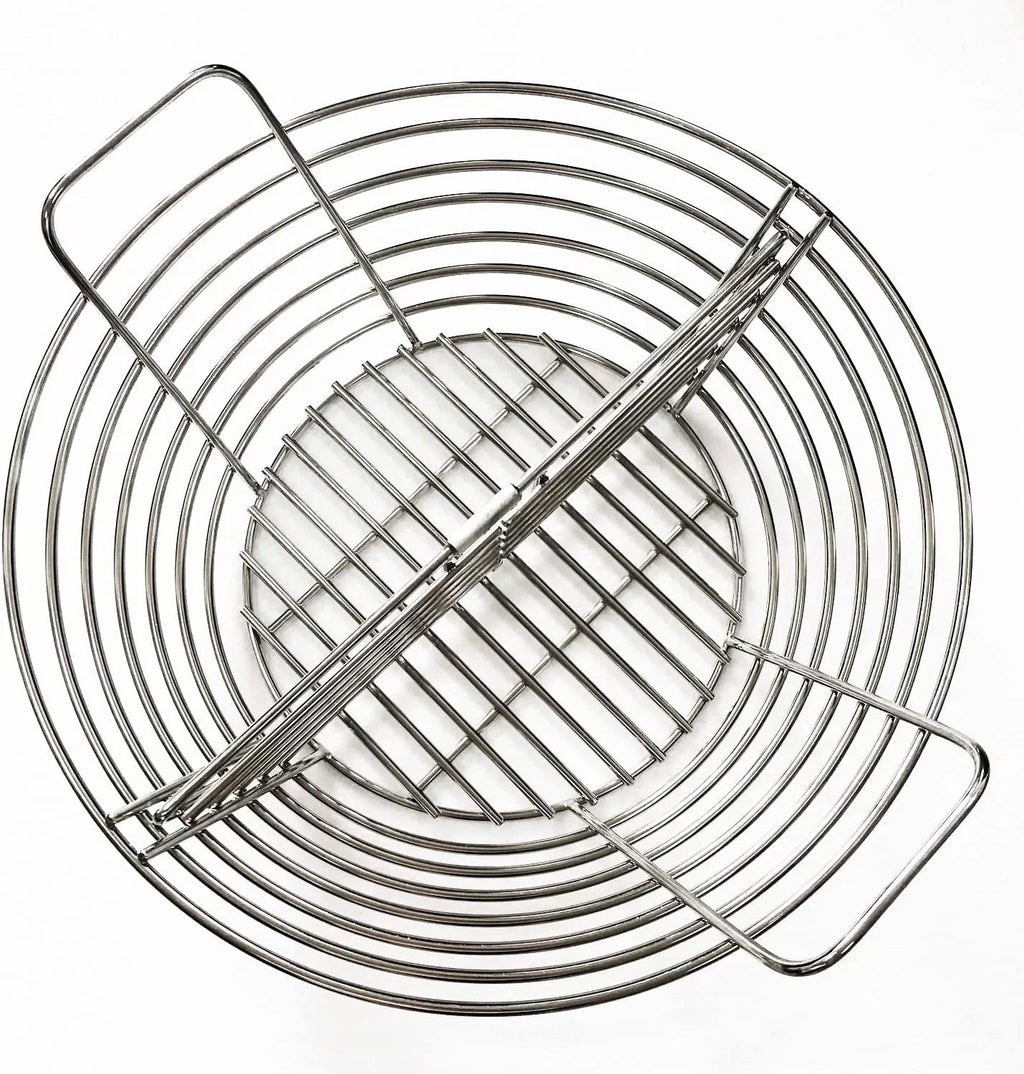 Stainless Steel Charcoal Fire Basket with Divider U54183