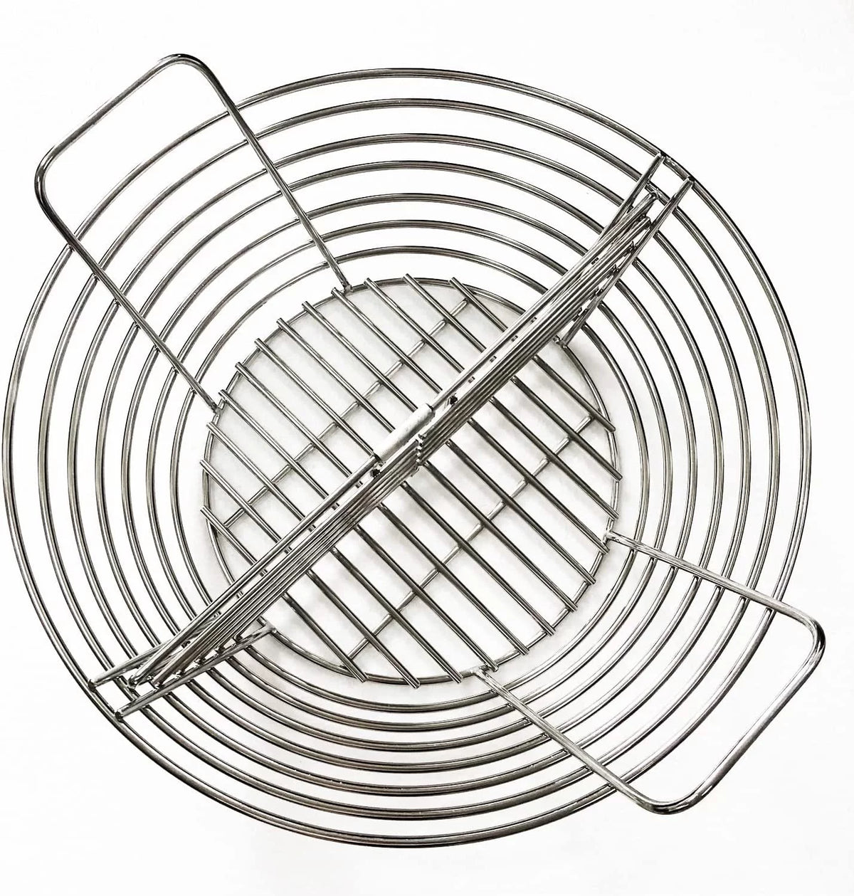Stainless Steel Charcoal Fire Basket with Divider U54183