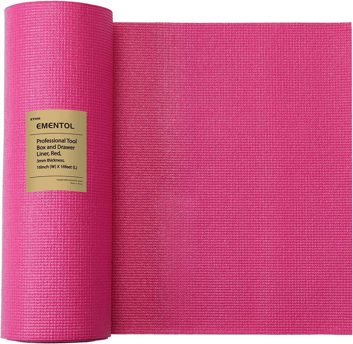 Rosy Pink 18 inch x 24 feet Non-Slip Tool Box Drawer Liner W58047