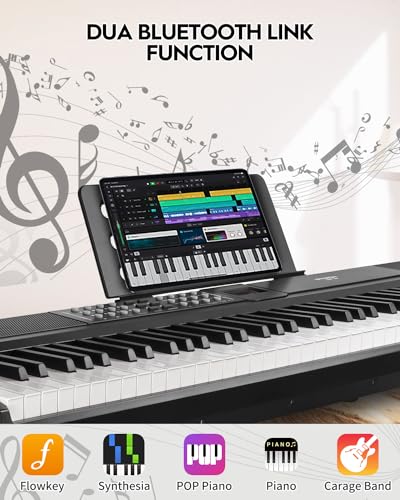 88 Keys Weighted Hammer-Action Digital Piano with Stand & Sustain Pedal X951927