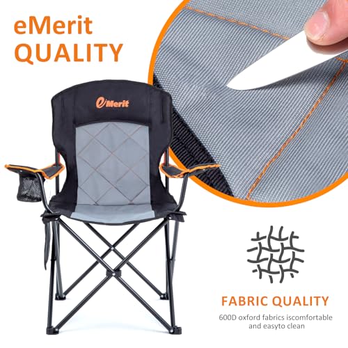 Oversized Padded Camping Chair with Arms X28627