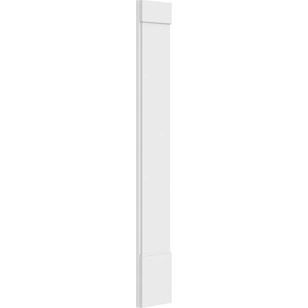 Plain PVC Pilaster with Standard Capital and Base (Pair) Y749362