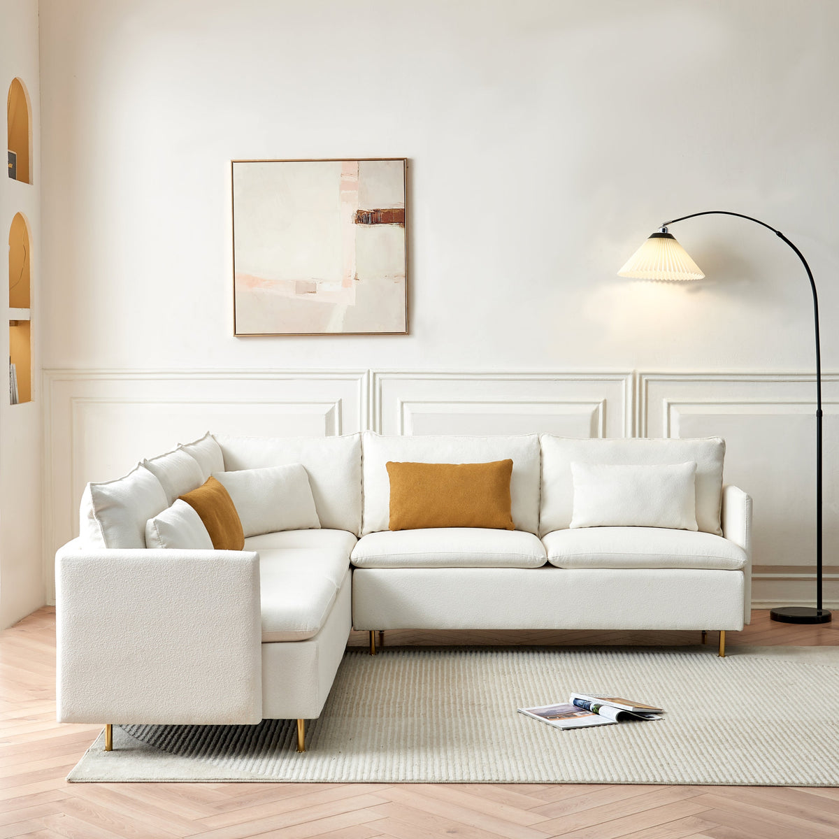 Beige Sectional Sofa M18544