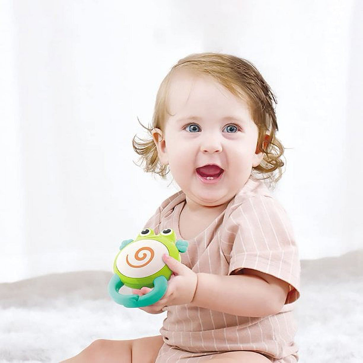 5 Pack Baby Rattle Teething Toys with Storage Case F788417