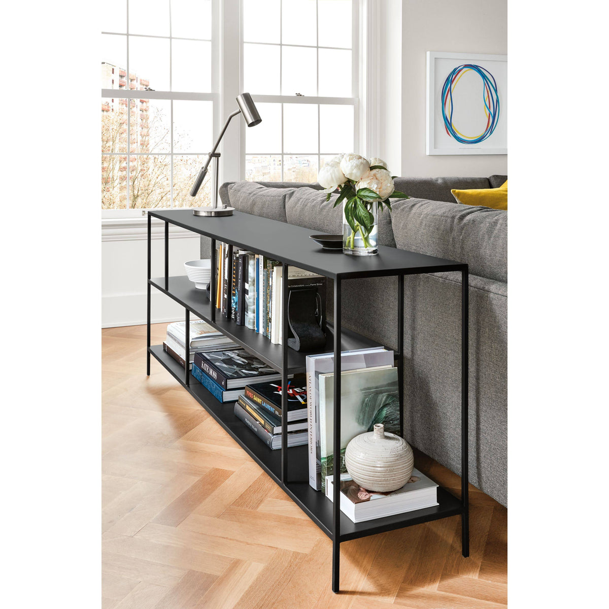 Gold Console Bookcase L907167