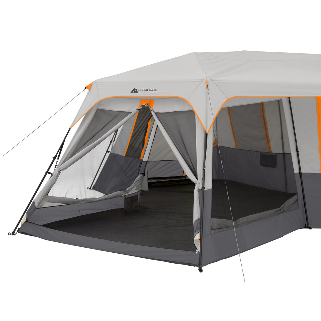 20' x 18' 12-Person 3-Room Instant Cabin Tent with Screen Room Q62254